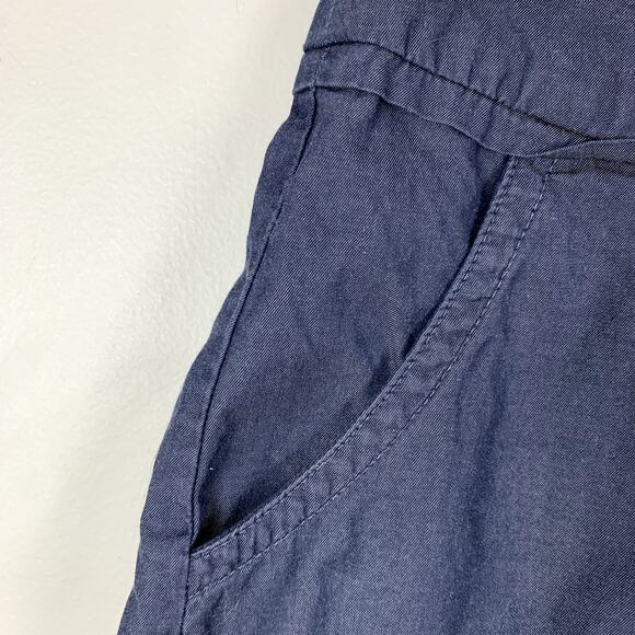 J Crew Denim Chambray Pleated Calvary Mini Skirt Blue 4 S Small - Picture 4 of 7